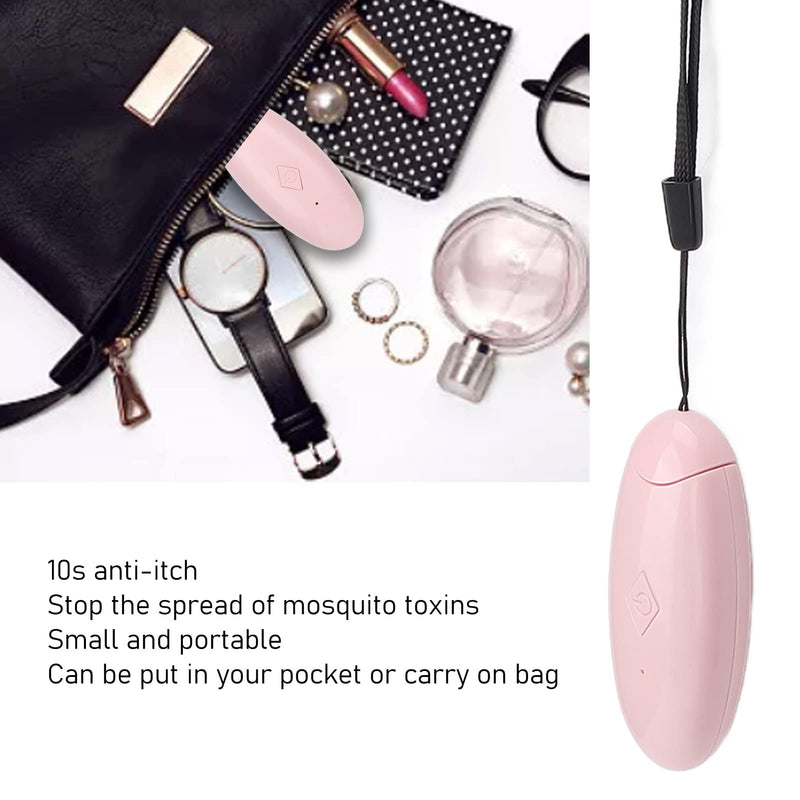 Insect bite Healer, Electronic Heat Pen Against itching from Insect Bites, antipruritic Device Mosquito Bites for The Treatment of Insect Bites and Bites, Without Chemical substances(Pink) Pink - NewNest Australia