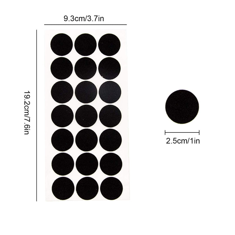 Iceyyyy 100+ Pieces Black Adhesive Felt Circles, Black Self-Adhesive Felt Sticker for Halloween DIY Projects, Professional Craft Finishing (1 Inch) 1 100Pcs(1 Inch) - NewNest Australia