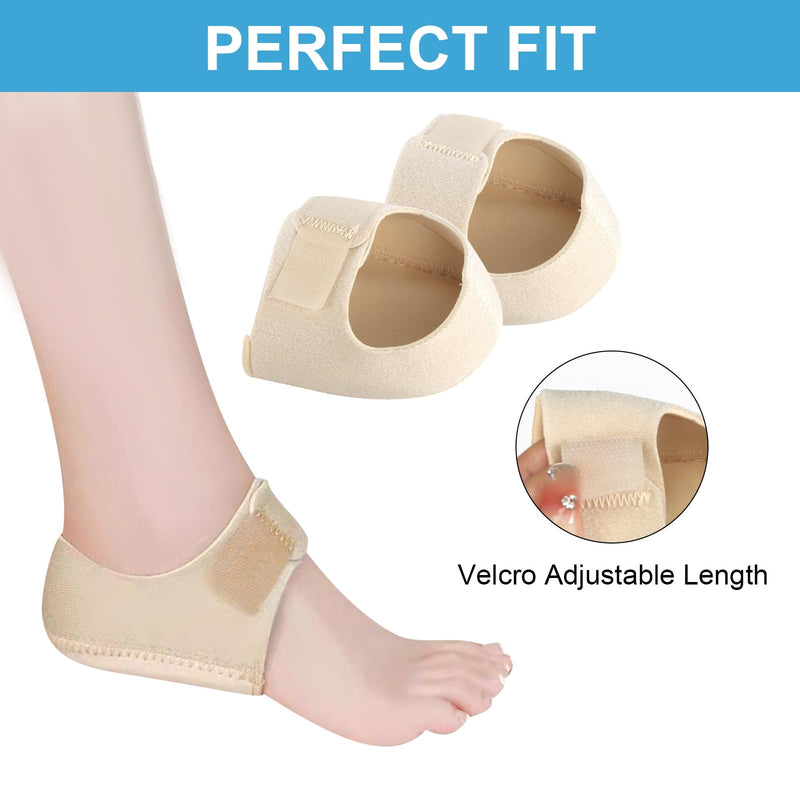 Heel spur insoles, 2 pairs of gel heel protectors, heel pads, heel spur bandage, heel protection, silicone heel protector, suitable for heel analgesia, stress relief (black colour). - NewNest Australia