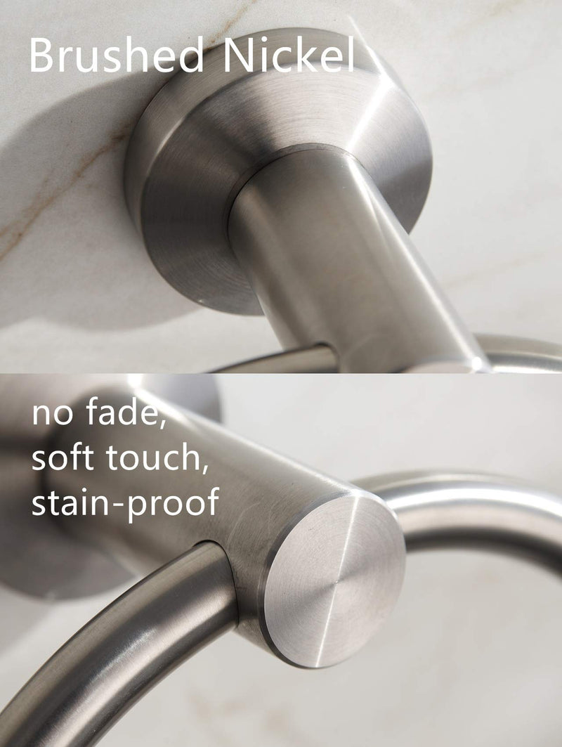 Towel Ring Brushed Nickel, Bath Hand Towel Ring Stainless Steel Round Towel Holder for Bathroom - NewNest Australia