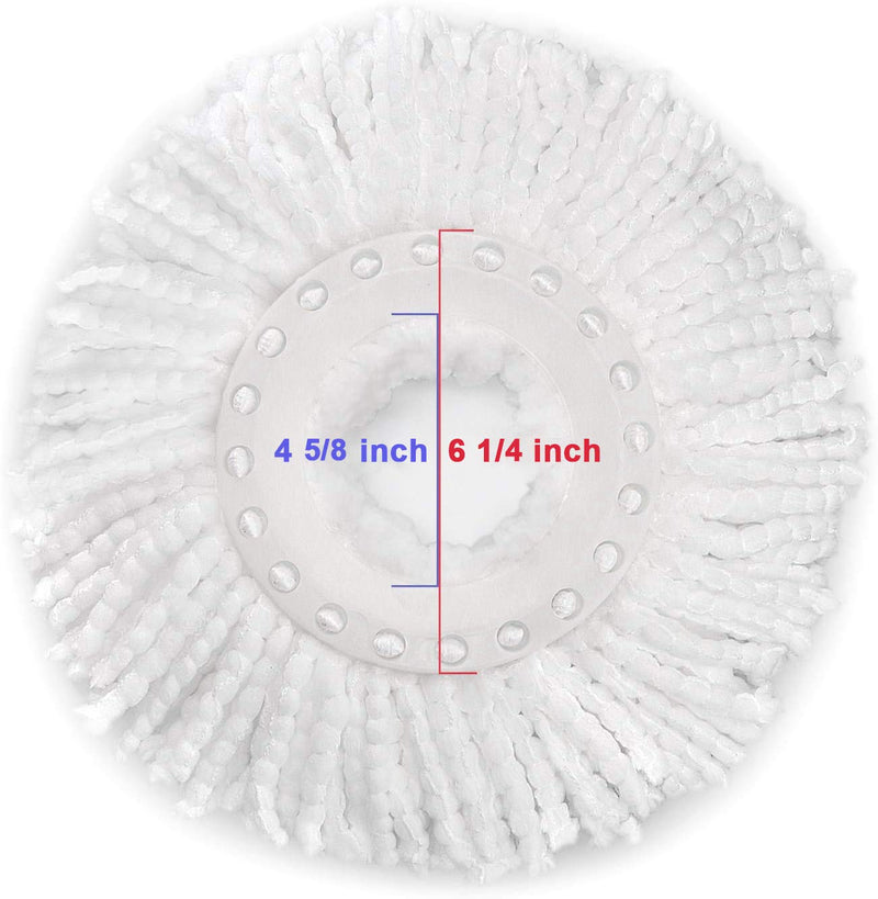 3 Pack Spin Mop Replacement Head for Standard Size Spin Mop Systems, Microfiber Spin Mop Refills 3 - NewNest Australia