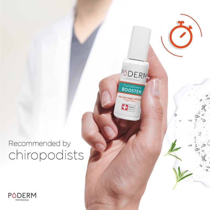 PODERM - FUNGAL NAIL INFECTION TREATMENT BOOSTER for fungal nail infections that are difficult to treat - Halves the treatment time - Professional foot/hand treatment - Quick & easy - Swiss Made - NewNest Australia