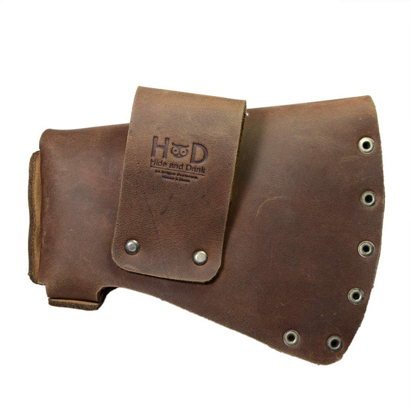 Hide & Drink, Durable Leather Hatchet Head Sheath Holster for 1.5 in. Belts, Axe Case, Blade Cover, Lumberjack Outdoors Work Essentials, Handmade Includes 101 Year Warranty :: Bourbon Brown - NewNest Australia