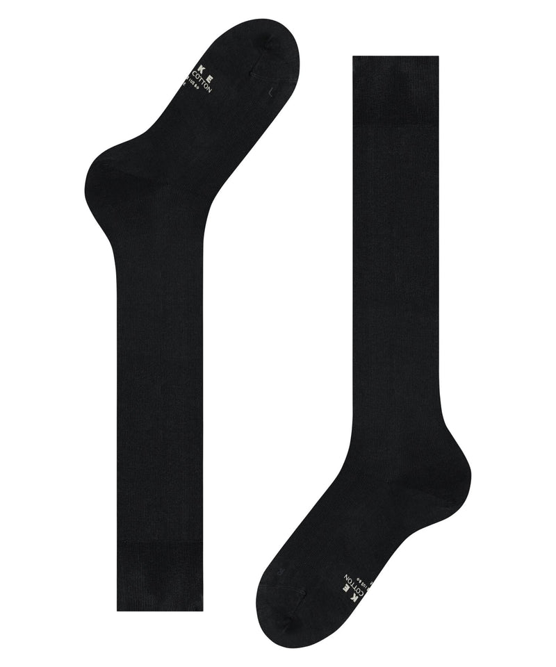 Falke Lufthansa Travel & Comfort Men'S Energizing Cotton Knee Socks Breathable Cotton Compression Stockings Elegant For Travel Long Standing Flights Invigorating The Legs 1 Pair - NewNest Australia