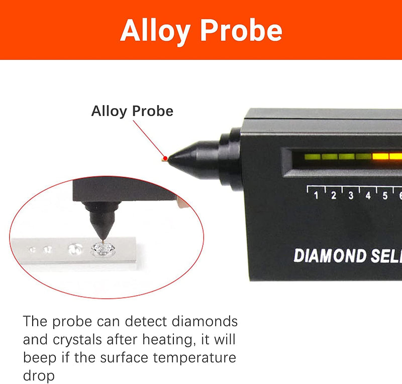 Best Sellers Diamond Tester Pen,High Accuracy Jewelry Diamond Tester Tool for Novice and Expert, Thermal Conductivity Meter(Diamond Tester) - NewNest Australia