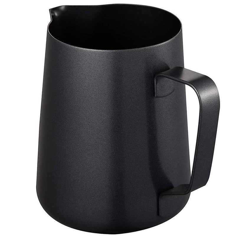 POEFT 350ML Stainless Steel Milk Frothing Pitcher Plated,Espresso Milk Frothing Pitcher Coffee jug, Latte Art Cup - Black 1# 350ml - NewNest Australia