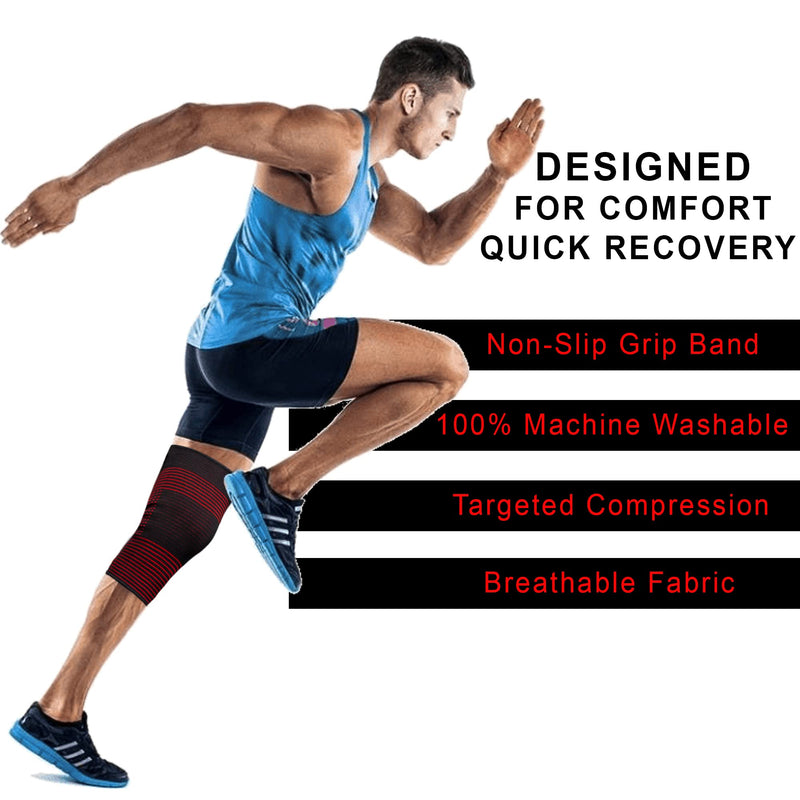 Knee Support, Breathable Anti-Slip Knee Support For Men And Women, Knee Support For Joint Pain Relief, Arthritis, Recovery, Running, Basketball, Walking, Sports (Xl) - NewNest Australia