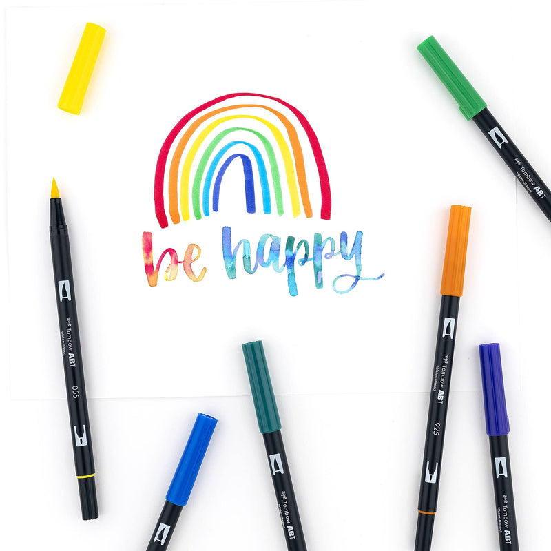 Tombow 56167 Dual Brush Pen Art Markers, Primary, 10-Pack. Blendable, Brush and Fine Tip Markers 1-Pack - NewNest Australia