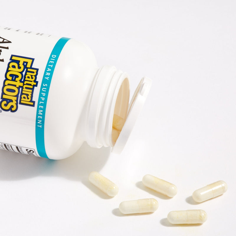 Natural Factors, Alpha-Lipoic Acid 200 mg, Antioxidant Support to Help Maintain Glucose Levels Already in a Normal Range, 120 Capsules (120 Servings) - NewNest Australia
