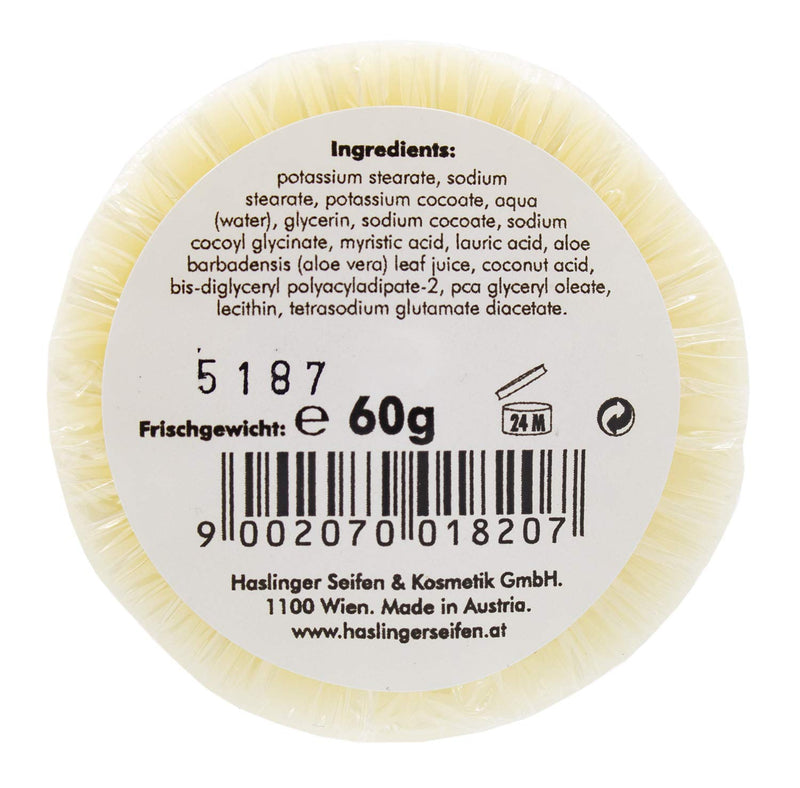 Sensitive shaving soap from Haslinger, 60g, in a can - NewNest Australia