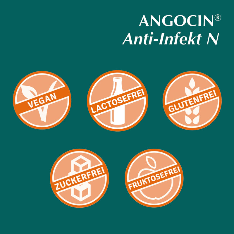 ANGOCIN Anti-Infection N - herbal medicine to ward off infections - for colds and bladder infections - 1 x 100 film-coated tablets 100 pieces (pack of 1) - NewNest Australia
