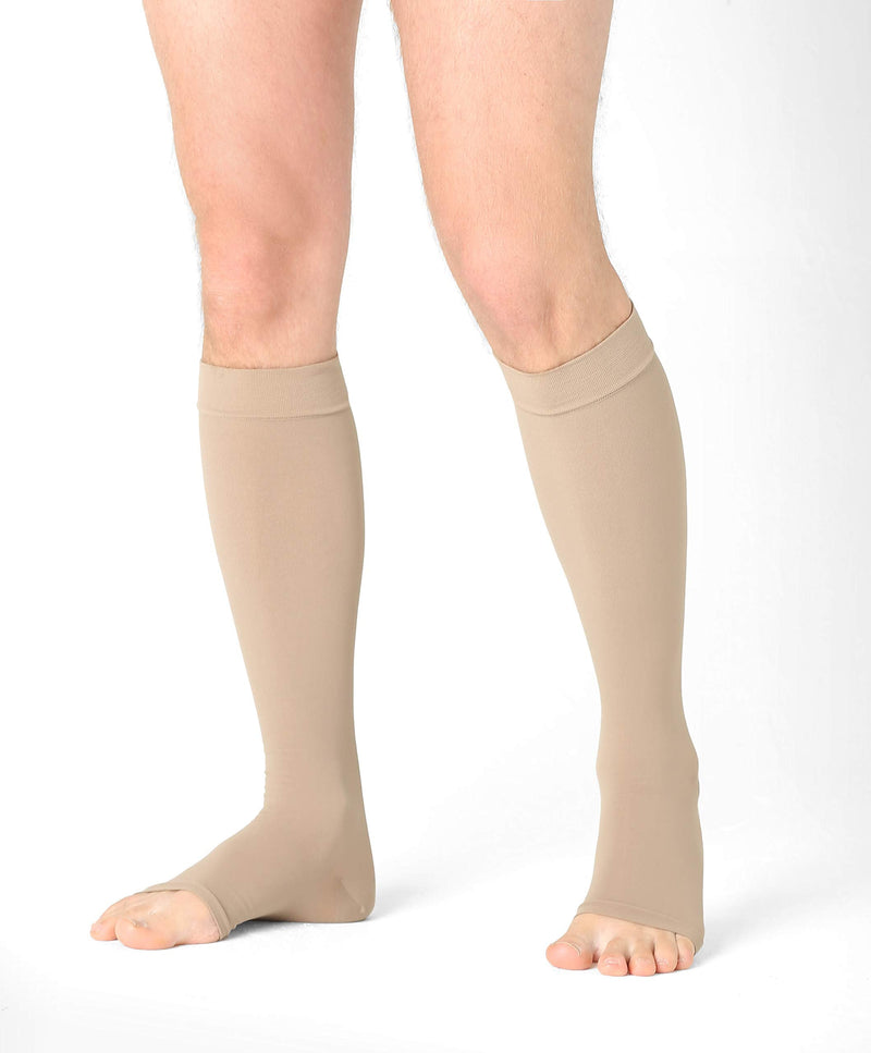 Medical Compression Socks And Thrombosis Stockings With Open Toe For Women And Men (23-32 Mmhg, Class 2, 120 Denier) - Support Stockings For Flight - Compression Socks For Everyday Use - Pani Teresa Medica - NewNest Australia