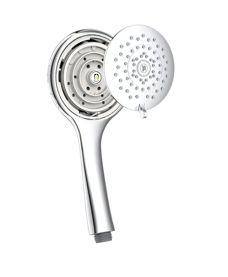 Niagara Conservation N9415CH-HH HealthGuard 5-Spray with Removable Faceplate 1.5 GPM Handheld Showerhead in Chrome High Efficiency Hand Shower Head - NewNest Australia