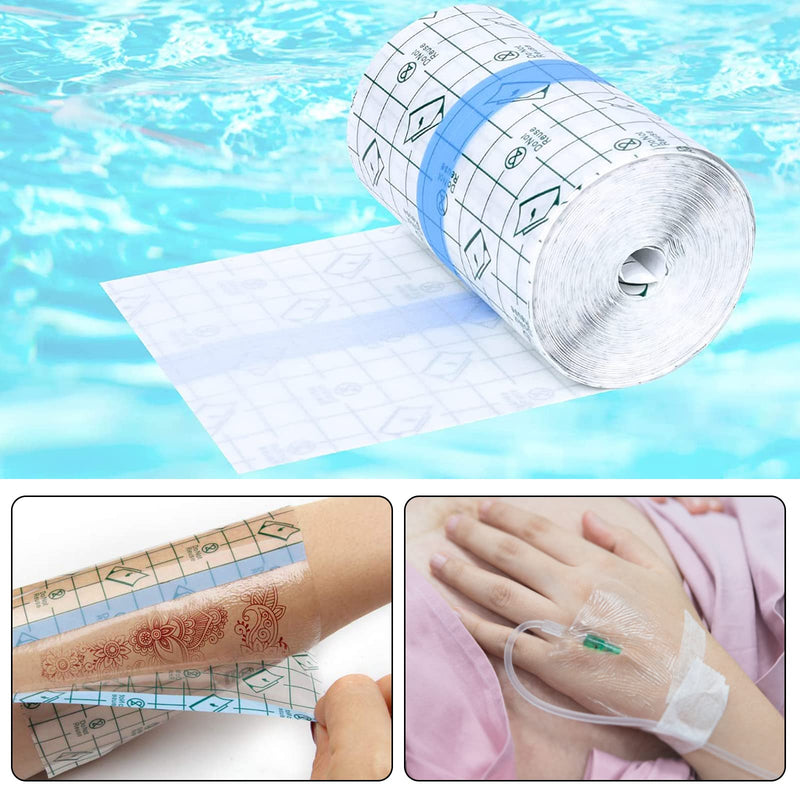 15 Cm X 10 M Waterproof Adhesive Bandage, Shower Plaster, Waterproof Plaster, Large Roll, Waterproof Transparent Bandage, Breathable Film For Tattoos, Shower Plasters, Anti-Allergic, Sports Shower - NewNest Australia