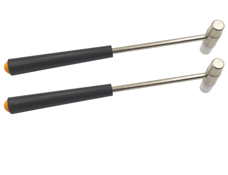 LBY 2-Pack Jewelers Dual Head Hammer, 11mm(.43'') Small Metal Hammer Black Handle Small Plastic Hammer Set, Non Slip Plastic Grip Perfect,for Leather Crafts Jewelry Hammer 11mm(.43'') Black Handle Small Hammer - NewNest Australia