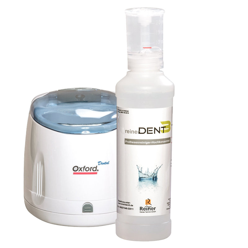 reinerDENT3 denture cleaner XL - 250ml with practical dosing aid - especially for dentures in the ultrasound device, ultrasonic cleaning - the dentist recommendation - NewNest Australia