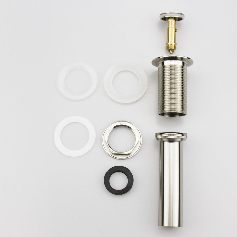 Bathroom Faucet Vessel Pop Up Sink Drain, Brushed Nickel without Overflow Small Popup Cap - NewNest Australia