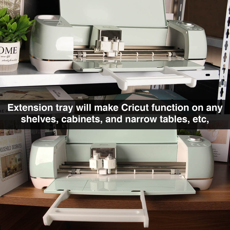 LOPASA Extension Tray Compatible with Cricut Explore Air 2 3, Cricut Mats Holder, Cricut Cutting Mats Extender, Suitable for 12x12 & 12x24 Grip Cutting Mat and Vinyl (Explore Air Only) - NewNest Australia