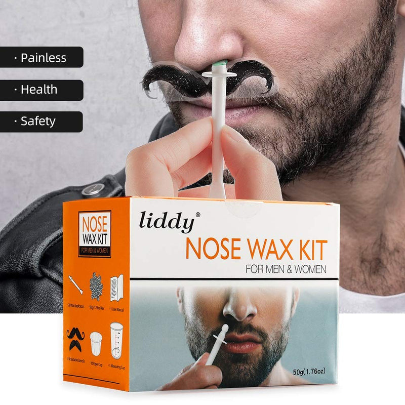 Nose Wax, Nose Wax, Nose Hair Wax, Nose Wax Set For Men And Women, Quick Safe And Painless, 50G Wax, 20 X Applicators, 8 X Mustache Protection, 10 X Disposable Paper Cups - NewNest Australia