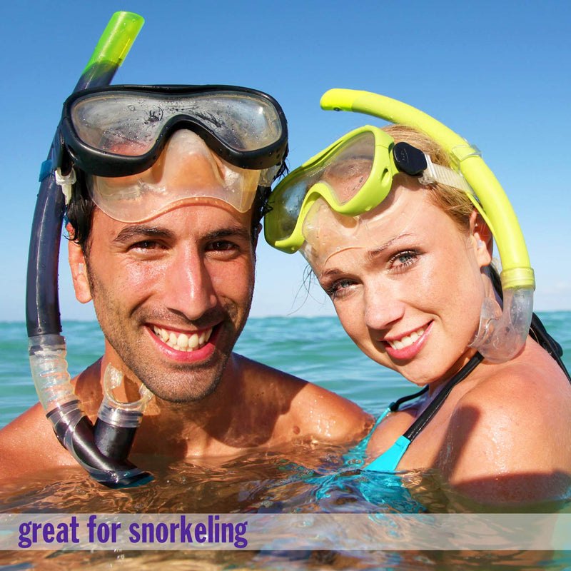 Mack's AquaBlock Swimming Earplugs, 3 Pair - Comfortable, Waterproof, Reusable Silicone Ear Plugs for Swimming, Snorkeling, Showering, Surfing and Bathing (Clear) Clear - NewNest Australia