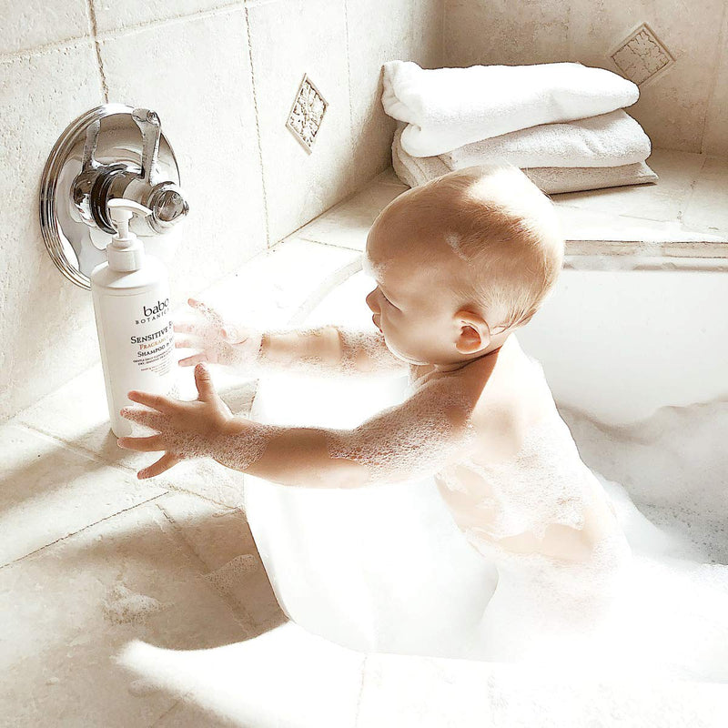 Babo Botanicals Sensitive Baby 2-in-1 Shampoo & Wash - with Organic Calendula, Oatmilk, Shea & Cocoa Butter - Fragrance-Free & EWG Verified - 16 fl. oz. (Packaging May Vary) 16 Fl Oz (Pack of 1) - NewNest Australia