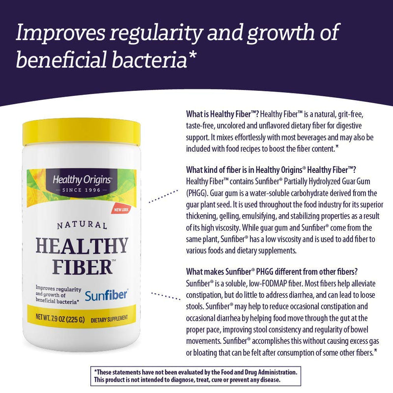 Healthy Origins Fiber All Natural, Non-GMO, 7.9 Ounce - NewNest Australia