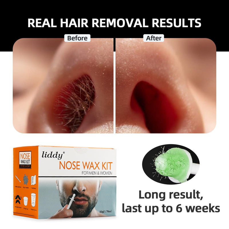 Nose Hair Removal Wax Kit, 50 G Wax, Nose Wax Kit, Nose Hair Wax Set, Nose Hair Wax, Nose Wax Sticks, Nose Hair Removal Wax, Nose Wax Set For Men And Women, 50 G - NewNest Australia