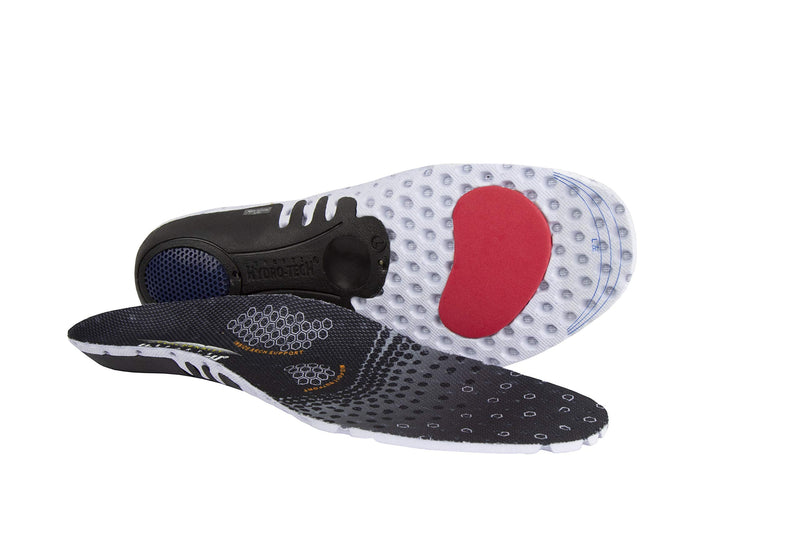 PRO 11 WELLBEING Hydro-Tech Sports Orthotic Insoles with Dual Layer Impact Shell Absorber and Metatarsal Support System (6/9 UK, Black) 6/9 UK - NewNest Australia