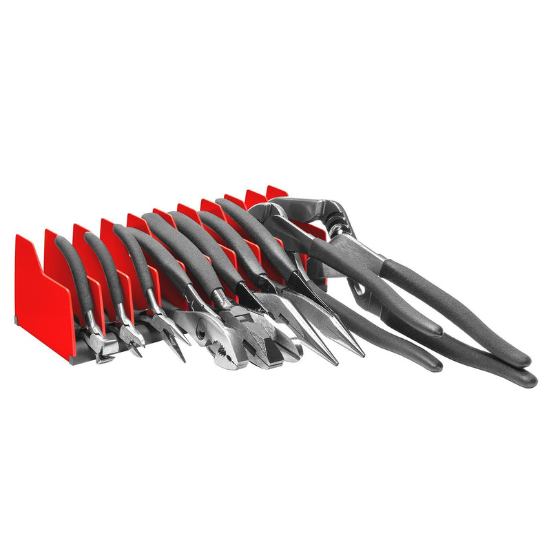 Ernst Manufacturing 5500 Plier Pro 10 Tool Capacity No-Slip Plier Organizer Red - NewNest Australia