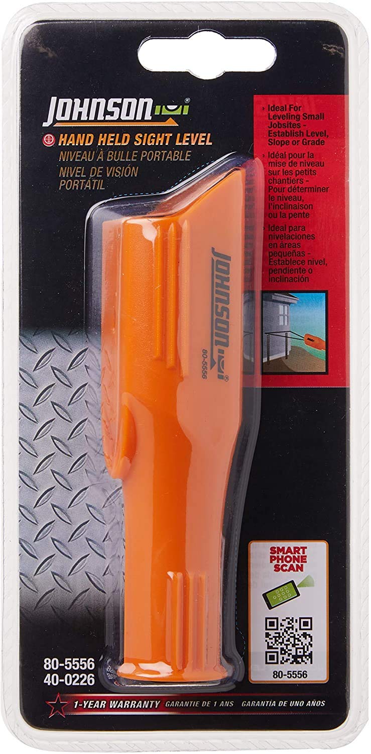 Johnson Level & Tool 80-5556 Hand Held Sight Level, Orange, 1 Level - NewNest Australia