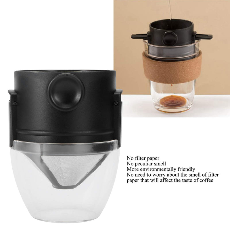 Coffee Filter, 4.7 X 3in Stainless Steel Coffee Filter Reusable Paperless Drip Coffee Tea Filters Pour Over Foldable - NewNest Australia