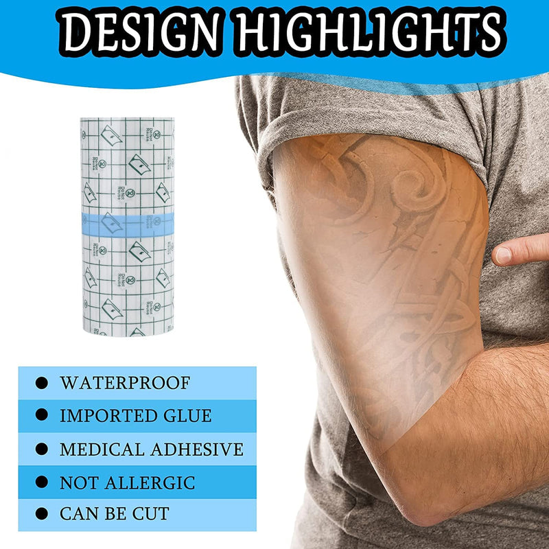 Waterproof Transparent Bandage, 5 Cm X 10 M Plaster Roll, Medical Tape, Transparent Plaster Roll, Tattoo Bandage, Waterproof Bandage For Shower Plaster, Anti-Allergic, Sports, Showers - NewNest Australia