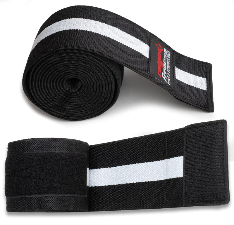 Raigeki Fitness Knee Wraps For Wrap [Set Of 2] (+ Training Plans) V2 Improved Version Elastic Knee Wraps With Velcro Fastening - Knee Bandages For Strength Training For Men And Women - NewNest Australia