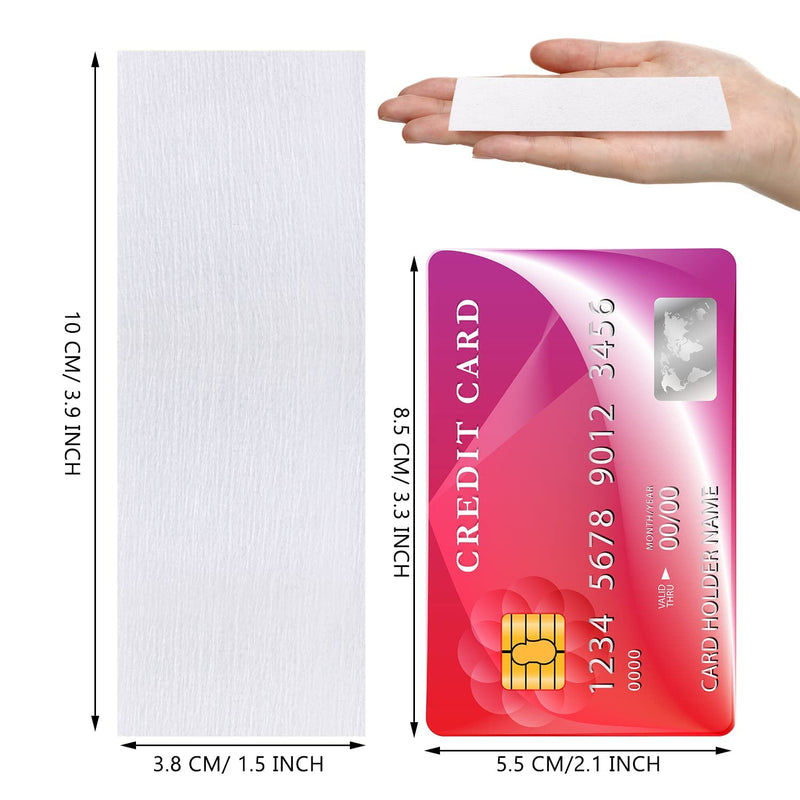 Pack of 400 Non-Woven Fabric Wax Strips Face and Body Hair Removal Wax Strips Epilating Wax Strips Paper, White - NewNest Australia