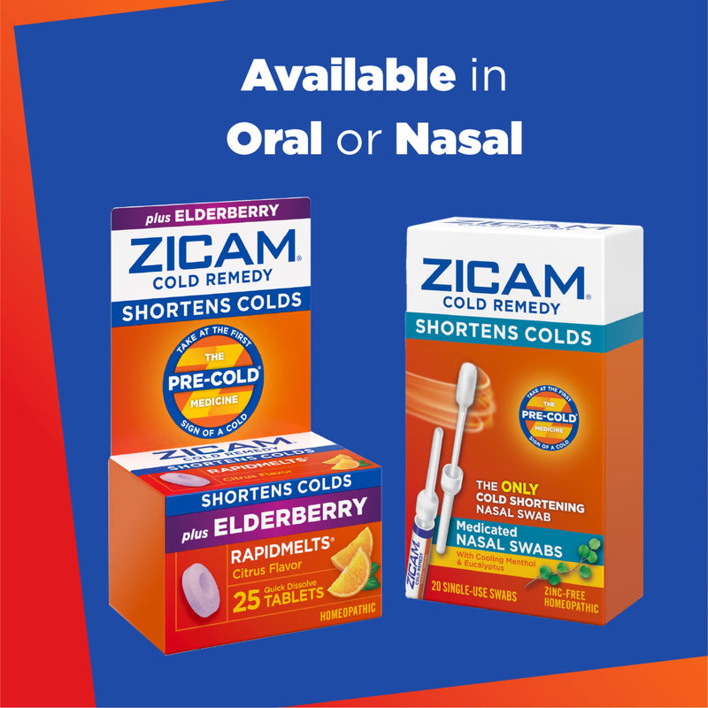 Zicam Cold Remedy Zinc Rapidmelts, Citrus Flavor, 25 Count (Pack of 1) - NewNest Australia