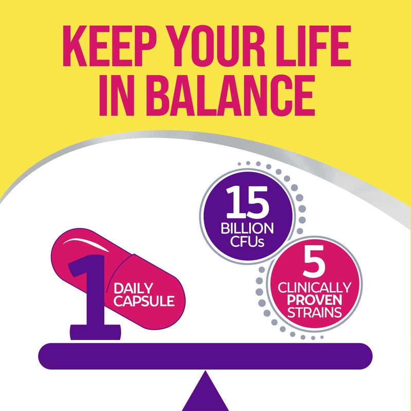 Culturelle Women’s Healthy Balance Probiotic for Women | 30 Count | with Probiotic Strains to Support Digestive, Immune and Vaginal Health* | with The Proven Effective Probiotic | Packaging May Vary Women's Daily Probiotic 30 Count - NewNest Australia