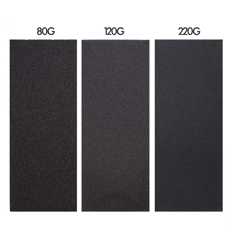 Annietfr 80 Grit 120 grit 220 Grit Assorted Grit Sandpapers for Wood Furniture Finishing, Metal Sanding and Automotive Polishing, 9 x 3.6 Inch Dry or Wet Sanding sheets (15 pcs) 15 pcs sandpapers - NewNest Australia