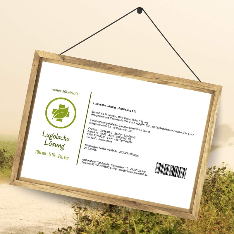5% Lugol's solution 100ml + 2% Lugol's solution 100ml in pharmaceutical purity (Ph. Eur.) - Lugol's iodine solution - NewNest Australia