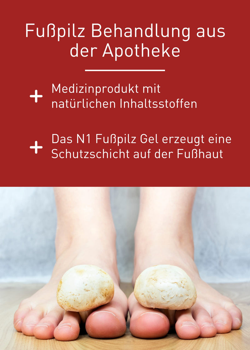 N1 Athlete'S Foot Gel 30 Ml - Relieves Itching And Protects Against Unpleasant Odors - Athlete'S Foot Cream/Skin Fungus Cream - Medical Device - Foot Treatment Fast Intensive Cream - Foot Care - NewNest Australia
