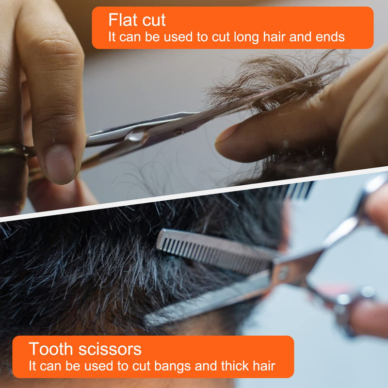 Mesybveo 2 pieces hair scissors, ultra-sharp and precisely cut styling scissors, hairdressing scissors made of stainless steel for thinning and shaping, suitable for home, hairdressing salon, hairdresser - NewNest Australia