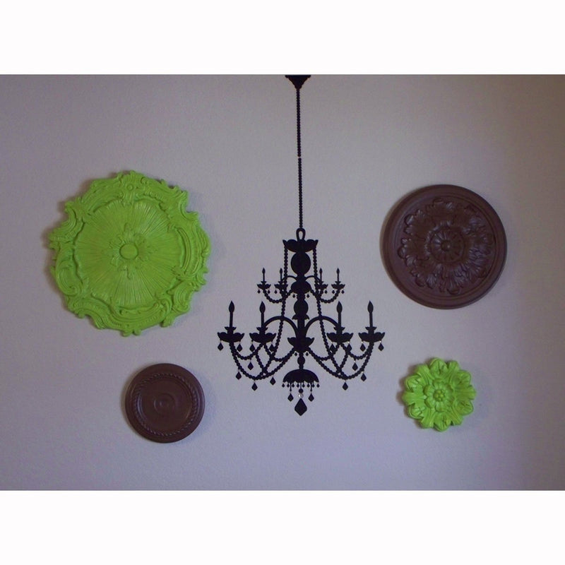 Ekena Millwork CM07AL Small Alexandria Ceiling Medallion, 7 7/8"OD x 3/4"P (Fits Canopies up to 4 5/8"), Factory Primed - NewNest Australia