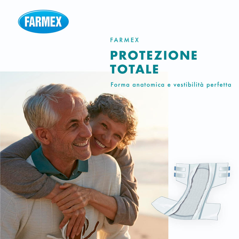 Farmex Incontinence Nappy For Adults, Tnt Super Absorbent Disposable Underwear For Bladder Weakness, Breathable And Hypoallergenic, Skin-Friendly, L, Pack Of 30 - NewNest Australia