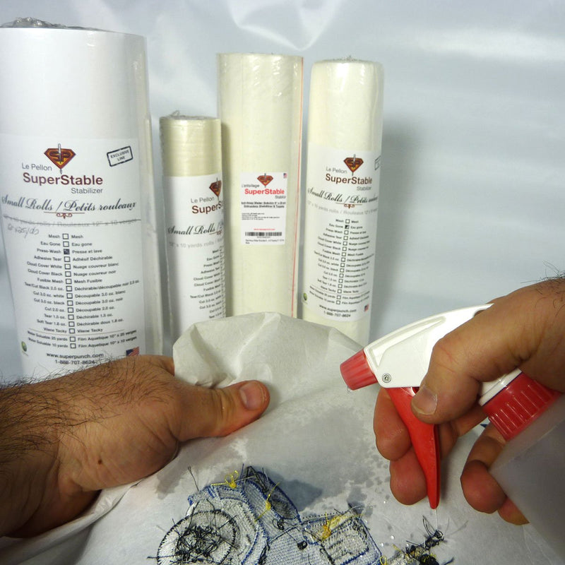 H2O"Eau" Gone White FSL 12 inch x 10 Yard Roll. Wash n Gone - Wash Away - SuperStable Machine Embroidery Stabilizer Backing 12" x 10 yards - NewNest Australia