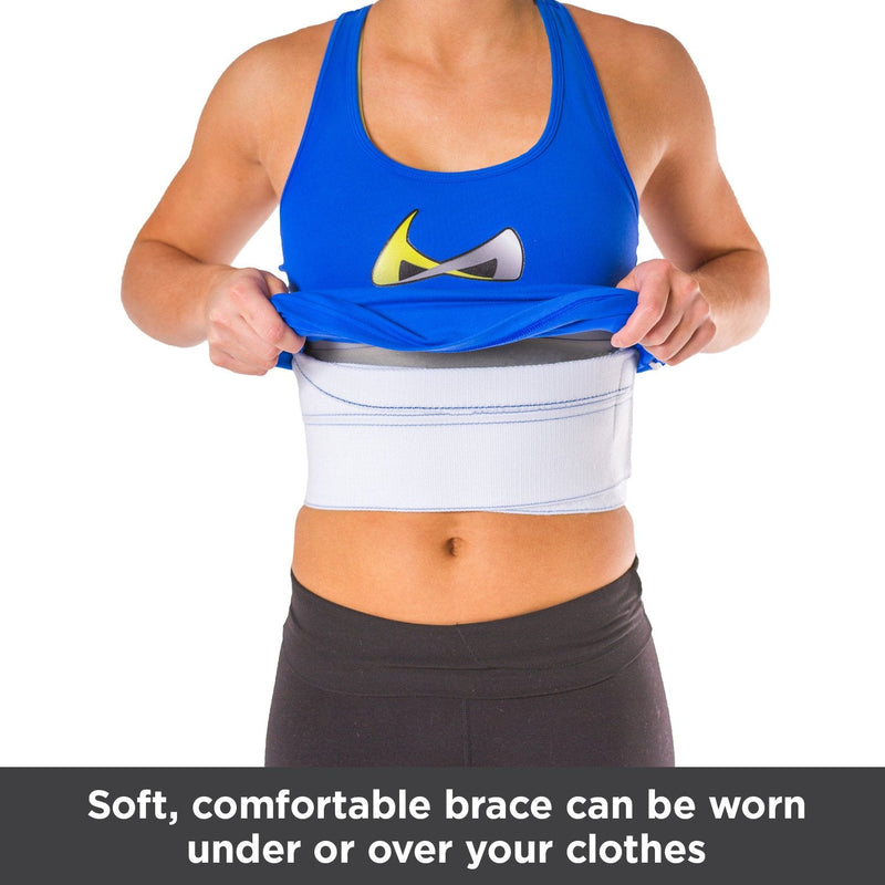 BraceAbility Broken Rib Brace | Elastic Chest Wrap Belt for Cracked, Fractured or Dislocated Ribs Protection, Compression and Support (Unisex Plus Size - Fits 55"-75" Chest) - NewNest Australia