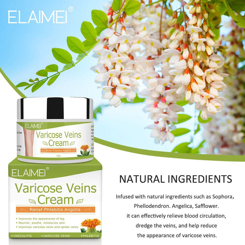 Varicose Veins Cream, Relief Phlebitis Angiitis Inflammation Blood Vein Veins Vasulitis Treatment Legs spider Veins, Improve Blood Circulation, Tired and Heavy Legs Fast Relief - NewNest Australia