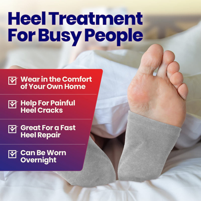 Moisturizing Socks Cracked Heel Treatment - Treat Dry Feet & Heels Fast. Pain Relief from Cracking Foot Skin with Aloe Moisturizer Lotion Infused Gel Heel Socks. Pedicure for Both Women & Men (Large) L (Pack of 6) - NewNest Australia