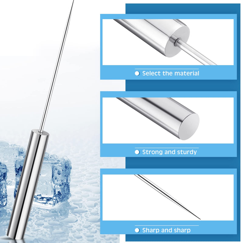 Stainless Steel 14 Inch Ice Pick Ice Crusher Ice Chisel Removal Pick Crushed Ice Tool for Kitchen Bars Bartender Picnics Camping and Restaurant - NewNest Australia
