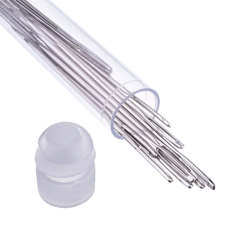 Large-Eye Stitching Needles for Leather Projects with Clear Bottle, 20 Pack 5.2 cm - NewNest Australia