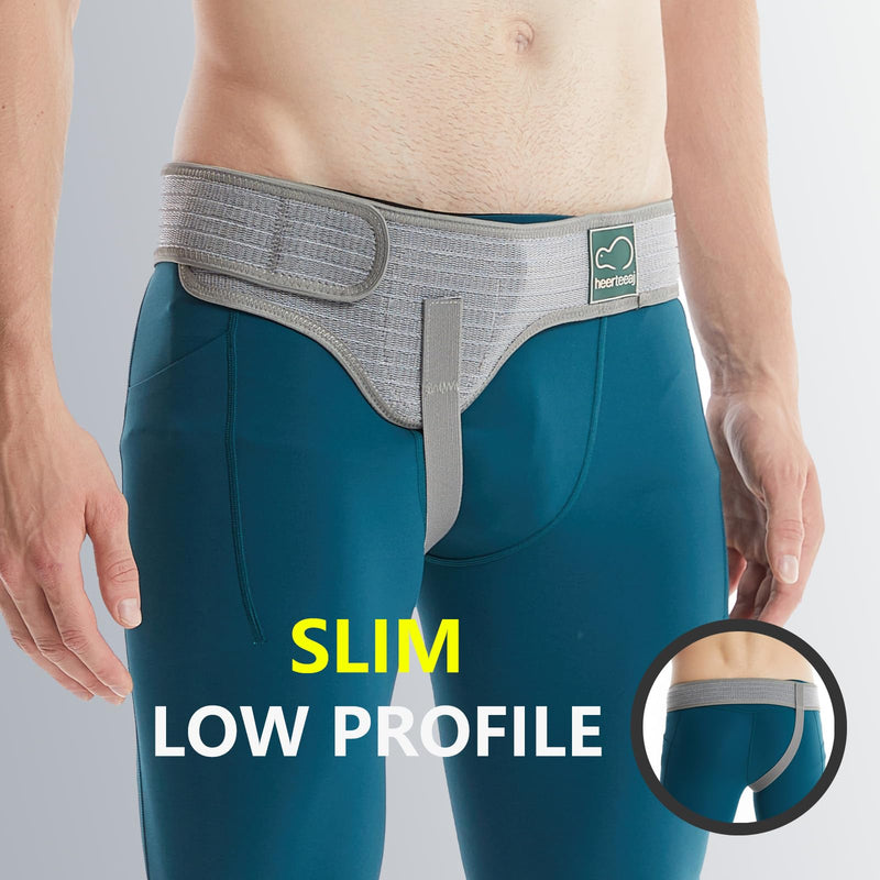 HEERTEAJ Inguinal Hernia Belt I For Right and Left Side I Inguinal Hernia Belt I Postoperative Inguinal Hernia Support Belt for Men | Adjustable elasticity Left Side L - NewNest Australia