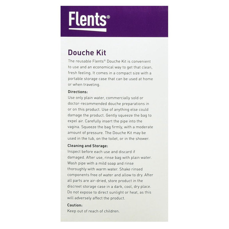 Flents Douche Kit, Compact, Reusable, Great for Travel, 16 fl oz Capacity - NewNest Australia